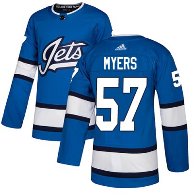 Adidas Winnipeg Jets #57 Tyler Myers Blue Alternate Authentic Stitched NHL Jersey